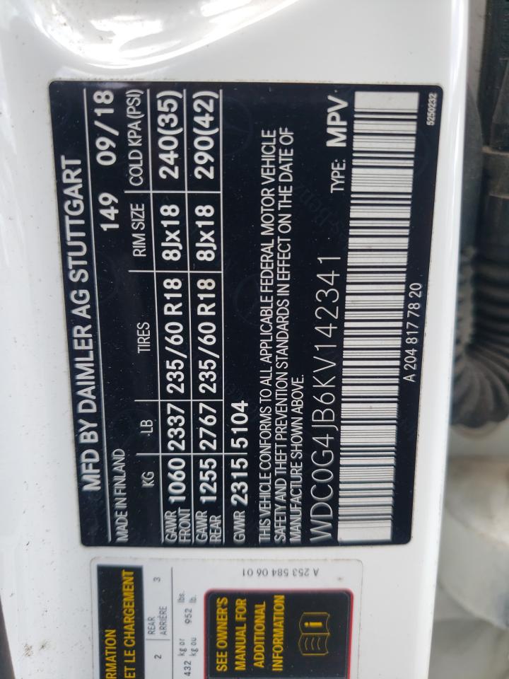 WDC0G4JB6KV142341 2019 Mercedes-Benz Glc 300