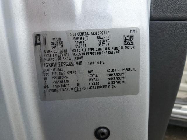 2012 GMC Acadia Slt-1 VIN: 1GKKVRED9CJ203045 Lot: 53974884