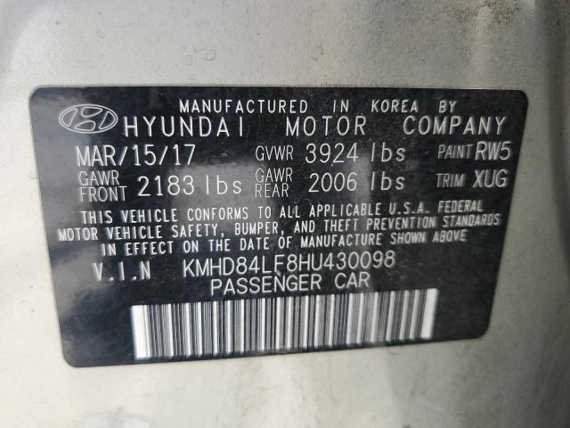 2017 Hyundai Elantra Se VIN: KMHD84LF8HU430098 Lot: 53484844