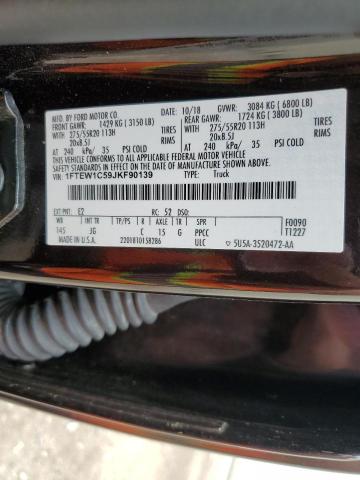 2018 Ford F150 Supercrew VIN: 1FTEW1C59JKF90139 Lot: 54633684