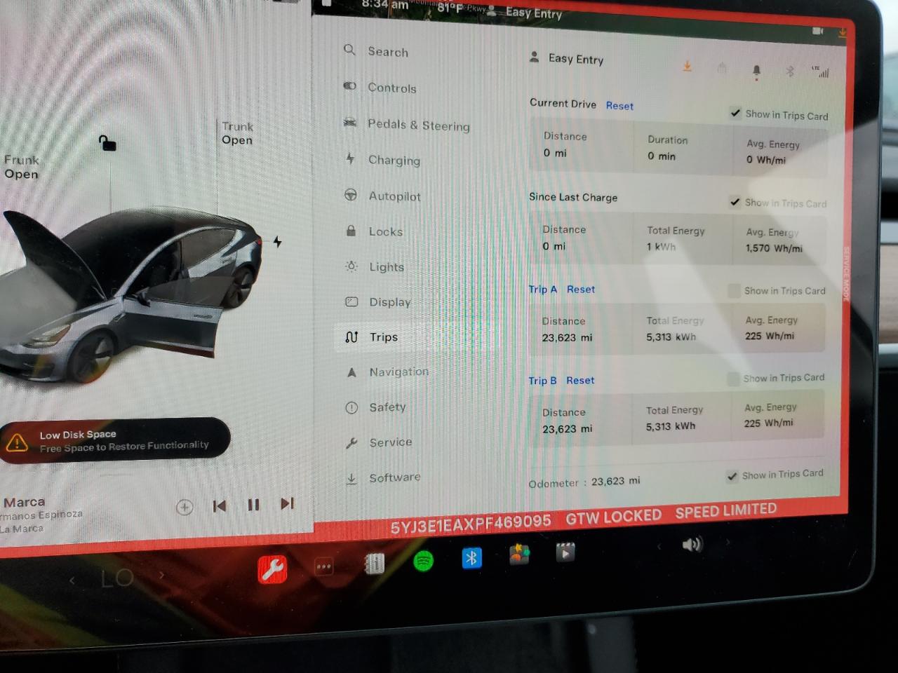 5YJ3E1EAXPF469095 2023 Tesla Model 3