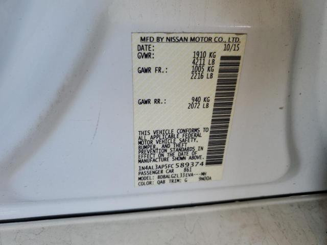 2015 NISSAN ALTIMA 2.5 - 1N4AL3AP5FC589374