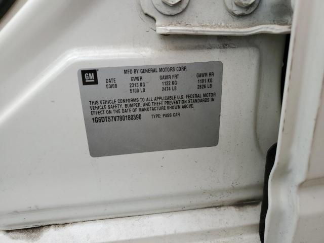 2008 Cadillac Cts Hi Feature V6 VIN: 1G6DT57V780180390 Lot: 56007344