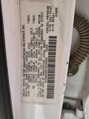 2003 Toyota Tacoma Double Cab Prerunner VIN: 5TEGN92N43Z208285 Lot: 53389764