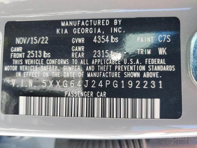 2023 Kia K5 Gt Line VIN: 5XXG64J24PG192231 Lot: 53957204