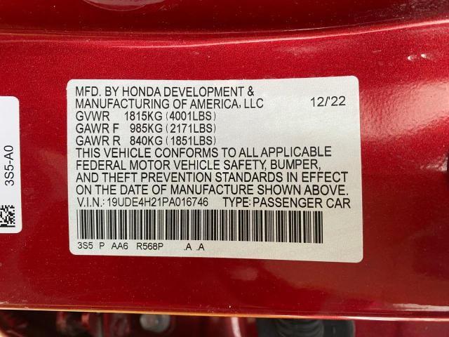 2023 ACURA INTEGRA 19UDE4H21PA016746