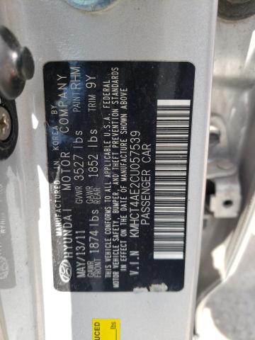 2012 Hyundai Accent Gls VIN: KMHCT4AE2CU057539 Lot: 55028274