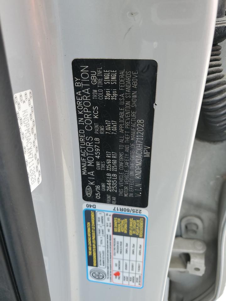 KNDPM3ACXH7112028 2017 Kia Sportage Lx