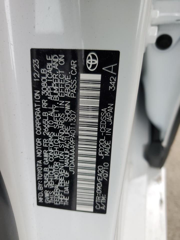 2023 Toyota Mirai Xle vin: JTDAAAAA9PA011307