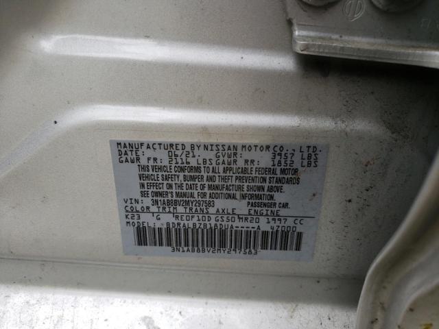 2021 Nissan Sentra S VIN: 3N1AB8BV2MY297583 Lot: 54626384