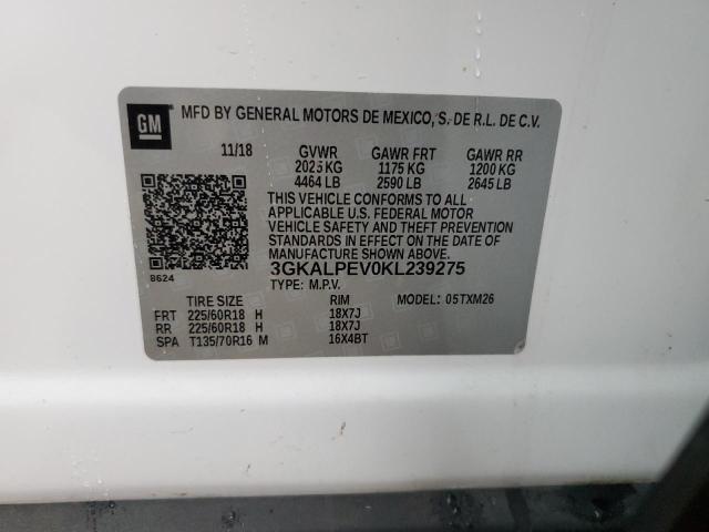 2019 GMC Terrain Slt VIN: 3GKALPEV0KL239275 Lot: 55456784