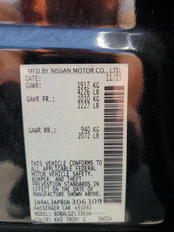 1N4AL3AP8GN306309 2016 Nissan Altima 2.5