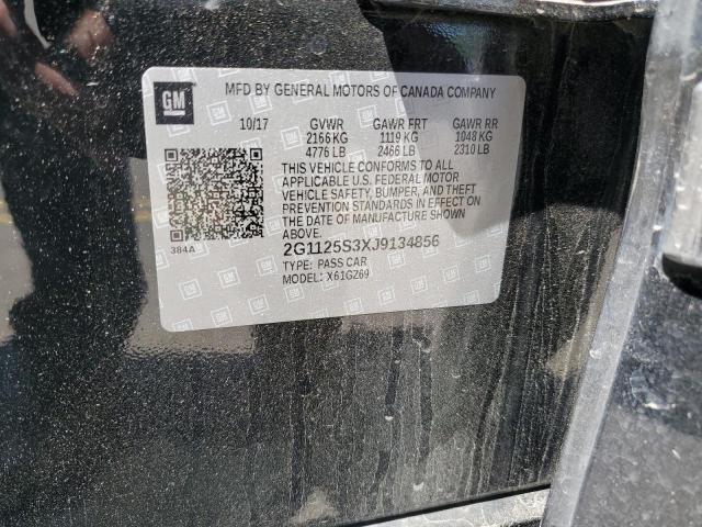 2018 Chevrolet Impala Premier VIN: 2G1125S3XJ9134856 Lot: 56224634