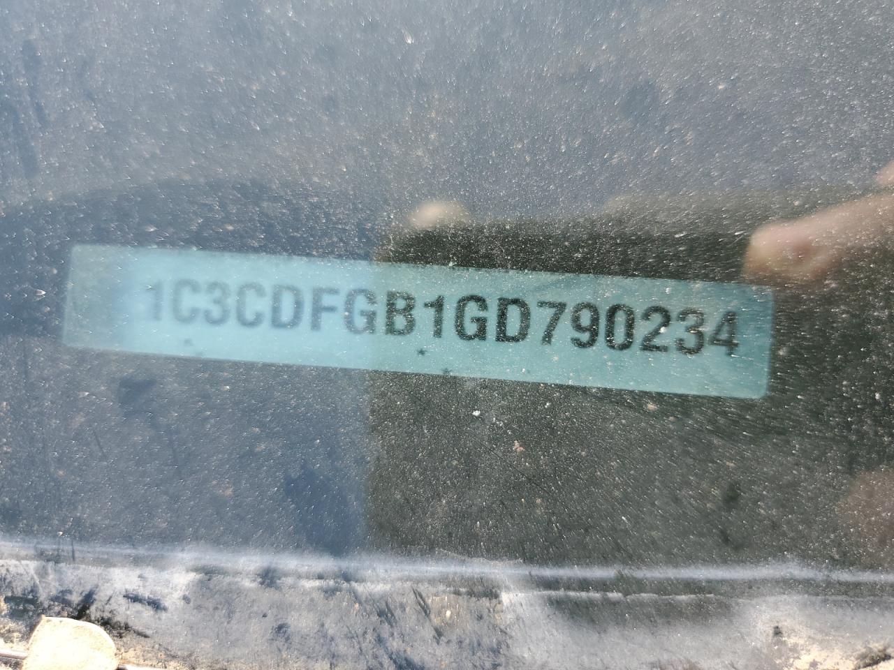 1C3CDFGB1GD790234 2016 Dodge Dart Gt Sport