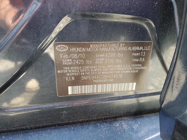 2011 Hyundai Sonata Gls VIN: 5NPEB4AC0BH014518 Lot: 56748814