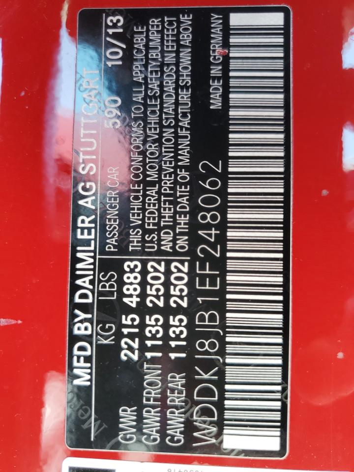 WDDKJ8JB1EF248062 2014 Mercedes-Benz E 350 4Matic