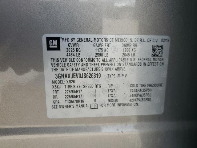 3GNAXJEV0JS626319 2018 CHEVROLET EQUINOX - Image 13