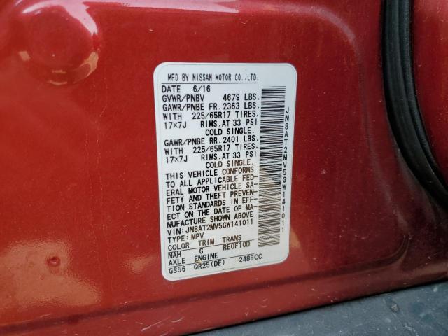 2016 NISSAN ROGUE S - JN8AT2MV5GW141011