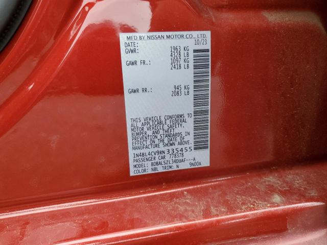 2024 NISSAN ALTIMA SR - 1N4BL4CV9RN335455