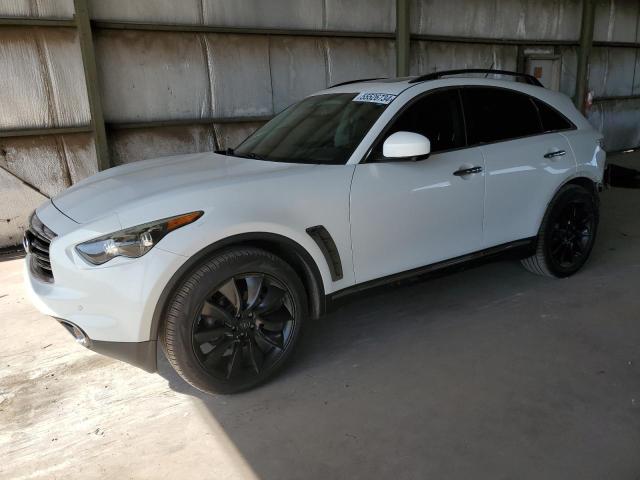 INFINITI FX37 2013 white  gas JN8CS1MW0DM170776 photo #1