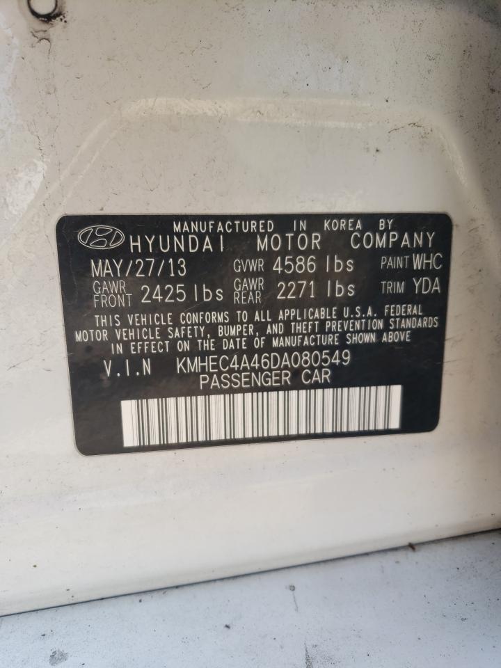 KMHEC4A46DA080549 2013 Hyundai Sonata Hybrid