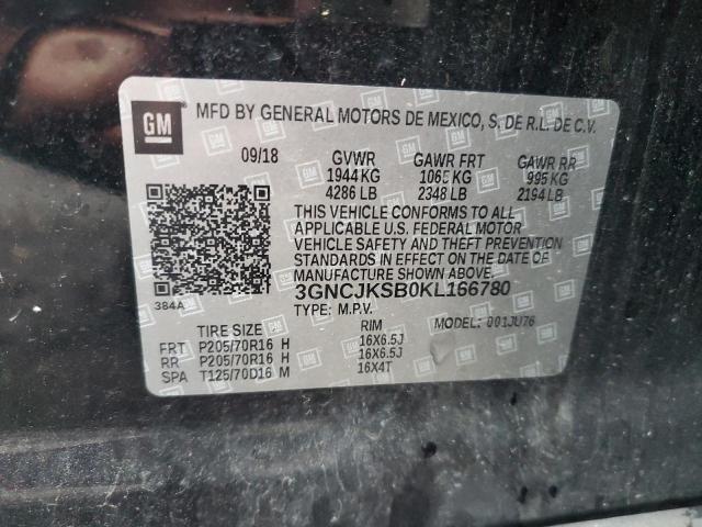 3GNCJKSB0KL166780 2019 CHEVROLET TRAX - Image 12