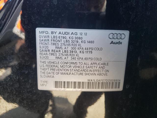 2013 Audi Q7 Premium Plus VIN: WA1LGAFE7DD009904 Lot: 55114484