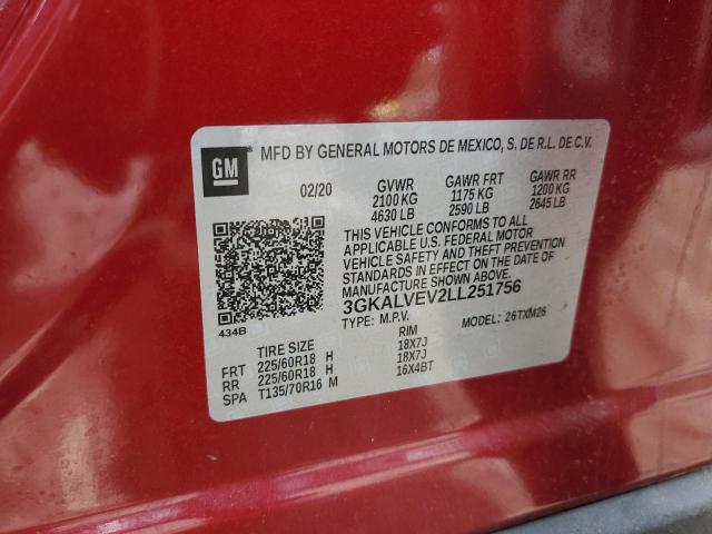 2020 GMC Terrain Slt VIN: 3GKALVEV2LL251756 Lot: 53646714