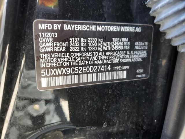 VIN 5UXWX9C52E0D27414 2014 BMW X3, Xdrive28I no.13