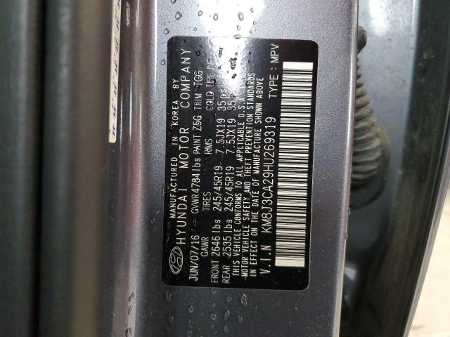 2017 Hyundai Tucson Limited VIN: KM8J3CA29HU269319 Lot: 54451954