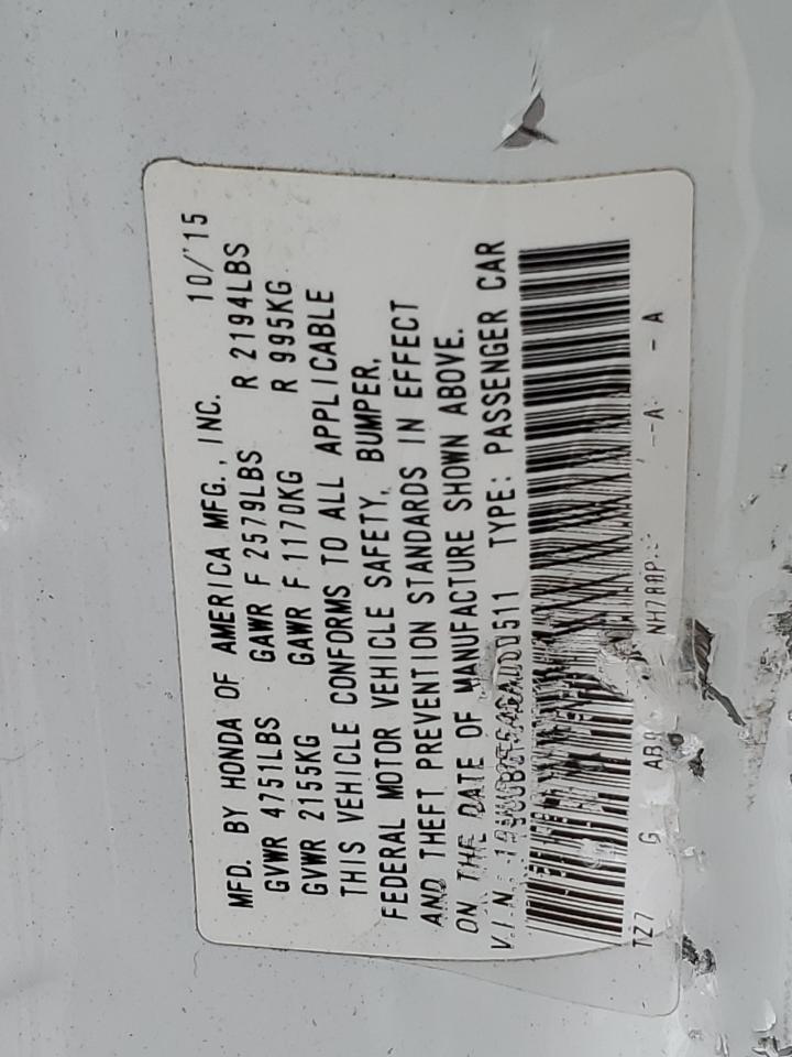 19UUB3F54GA000511 2016 Acura Tlx Tech