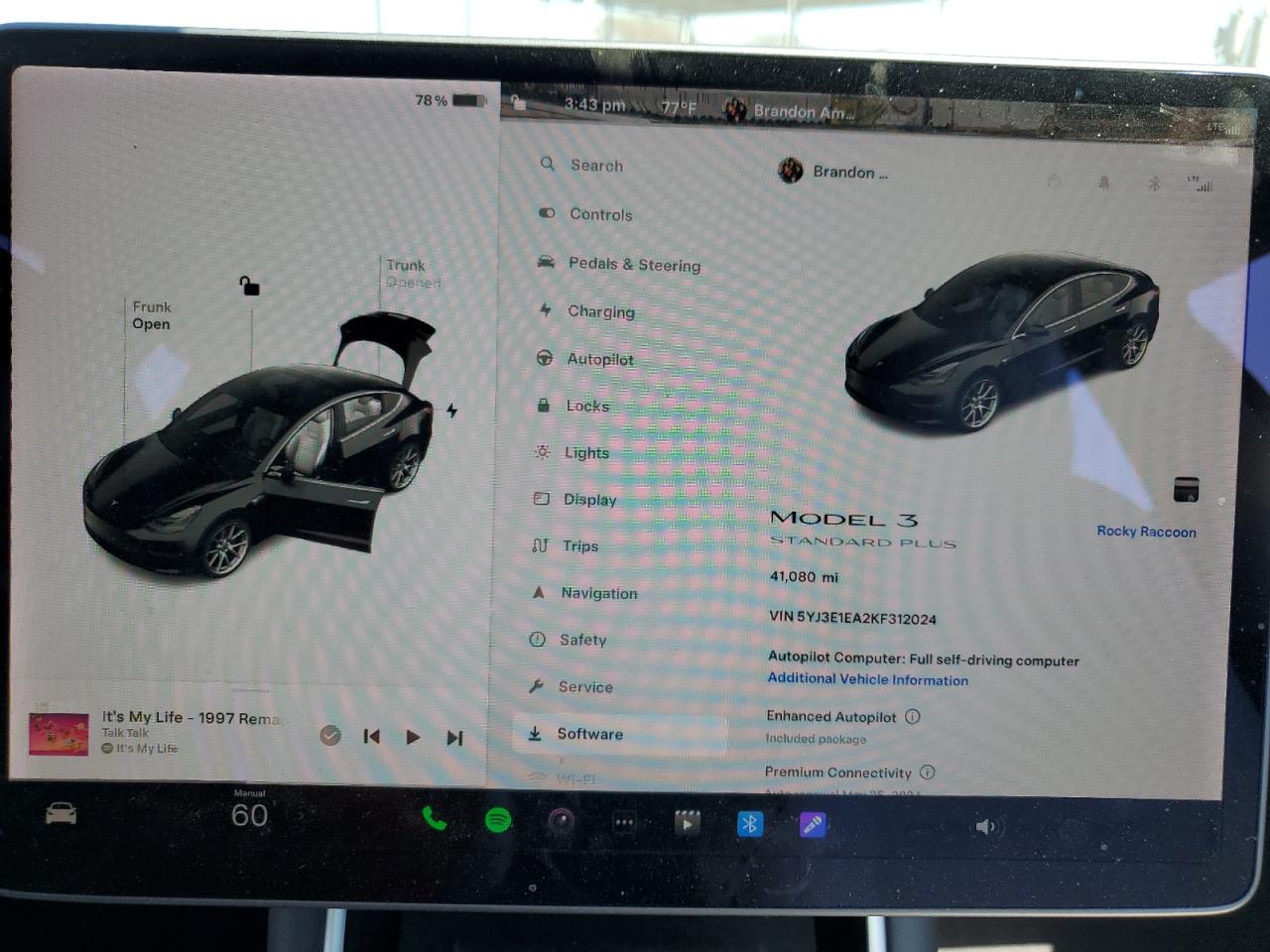 5YJ3E1EA2KF312024 2019 Tesla Model 3