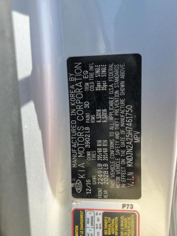 2017 Kia Soul VIN: KNDJN2A25H7461750 Lot: 56345174