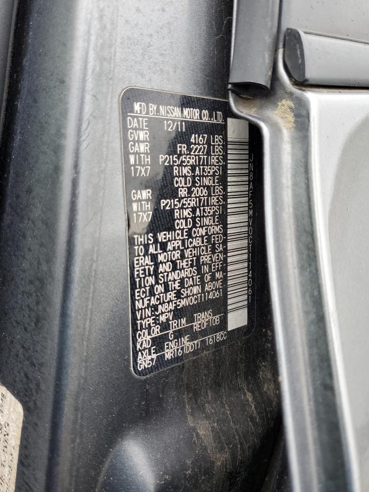 JN8AF5MV0CT114061 2012 Nissan Juke S