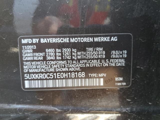 VIN 5UXKR0C51E0H18168 2014 BMW X5, Xdrive35I no.13