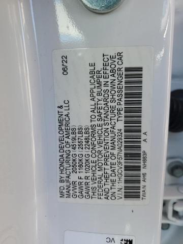 2022 Honda Accord Hybrid Exl VIN: 1HGCV3F57NA029324 Lot: 56689934