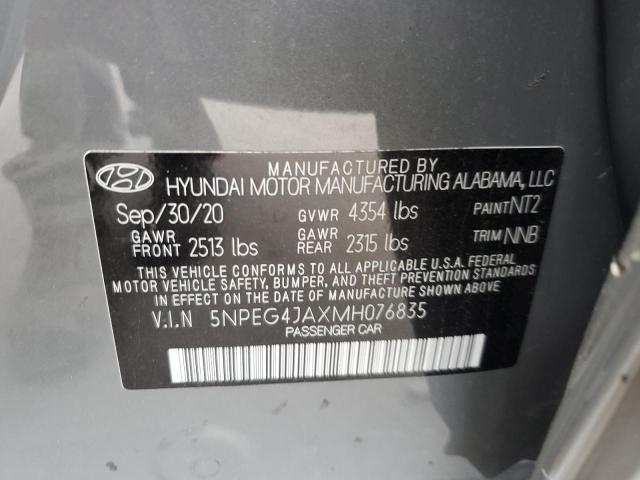 2021 Hyundai Sonata Se VIN: 5NPEG4JAXMH076835 Lot: 56136594