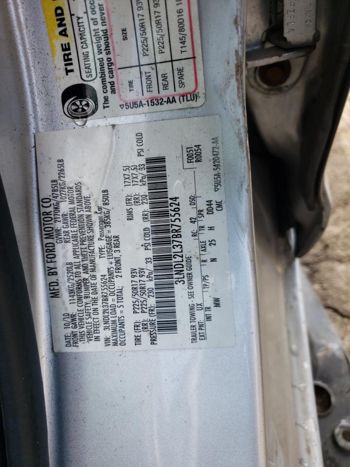 3LNDL2L37BR755624 2011 Lincoln Mkz Hybrid