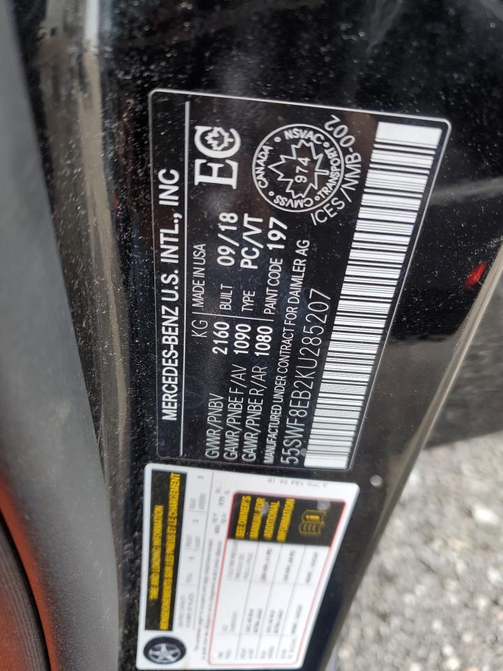 55SWF8EB2KU285207 2019 Mercedes-Benz C 300 4Matic