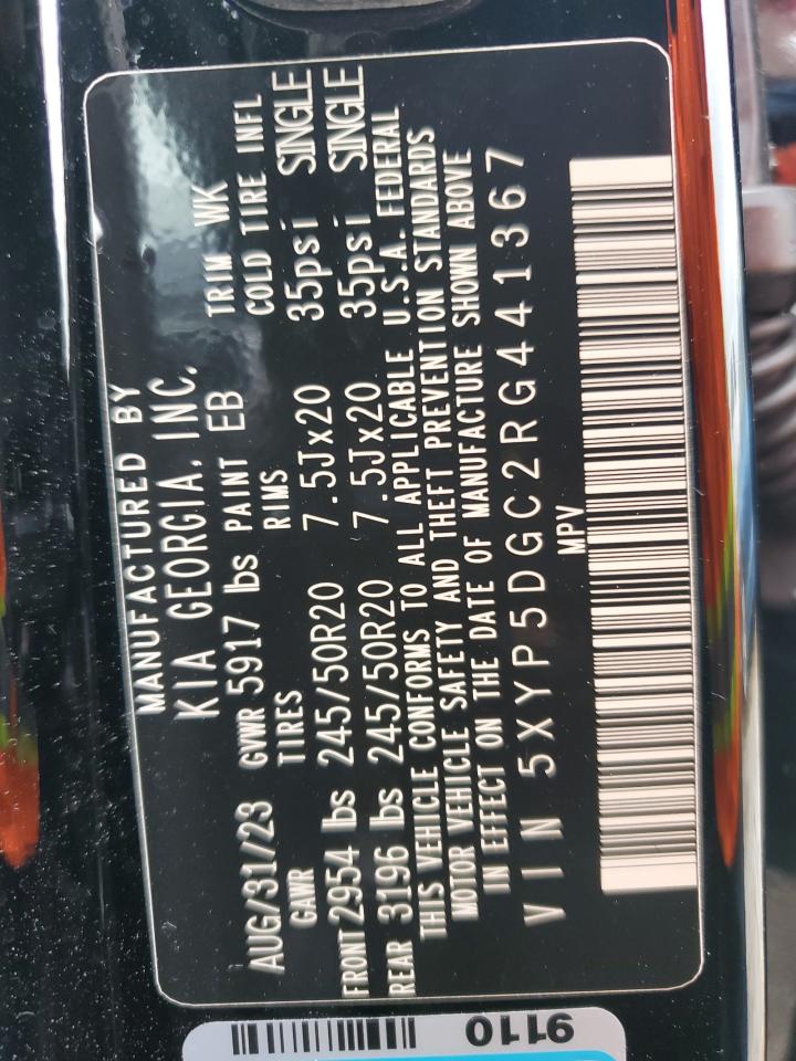 5XYP5DGC2RG441367 2024 Kia Telluride Sx