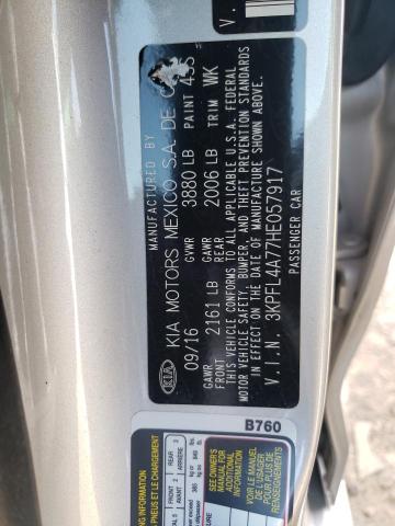 2017 Kia Forte Lx VIN: 3KPFL4A77HE057917 Lot: 55788304