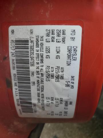 1995 Jeep Cherokee Sport VIN: 1J4FT68S3SL647336 Lot: 54265174