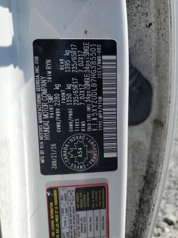 2017 HYUNDAI SANTA FE S - 5XYZUDLB7HG385501