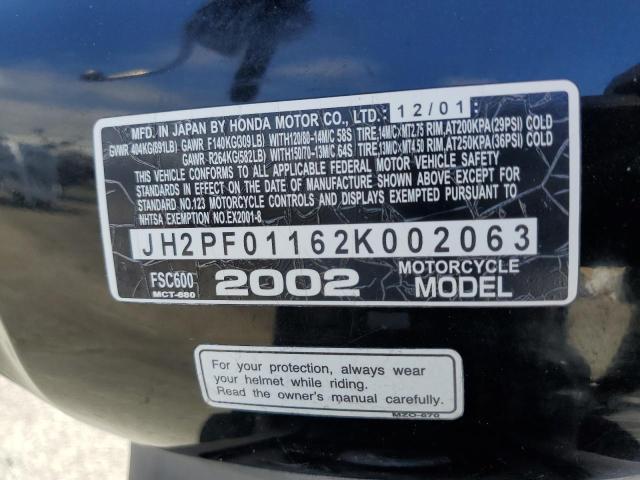 2002 HONDA FSC600 JH2PF01162K002063