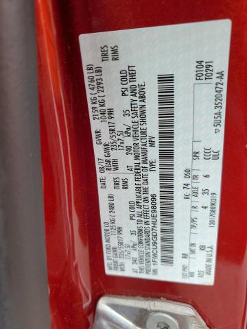 2017 Ford Escape Se VIN: 1FMCU9GD7HUE98096 Lot: 55221994