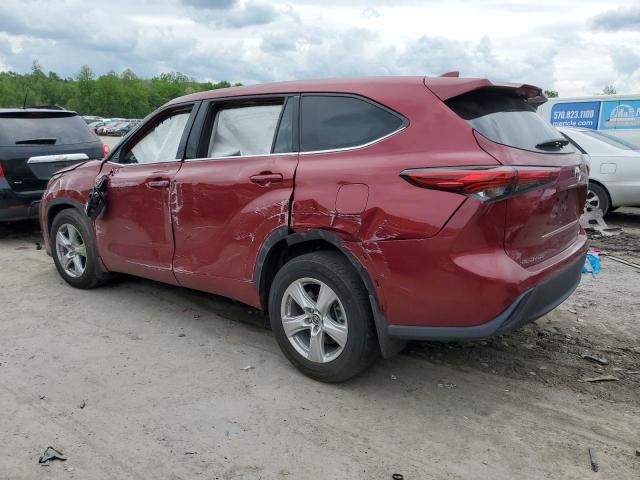 VIN 5TDBZRBH0MS542241 2021 Toyota Highlander, L no.2