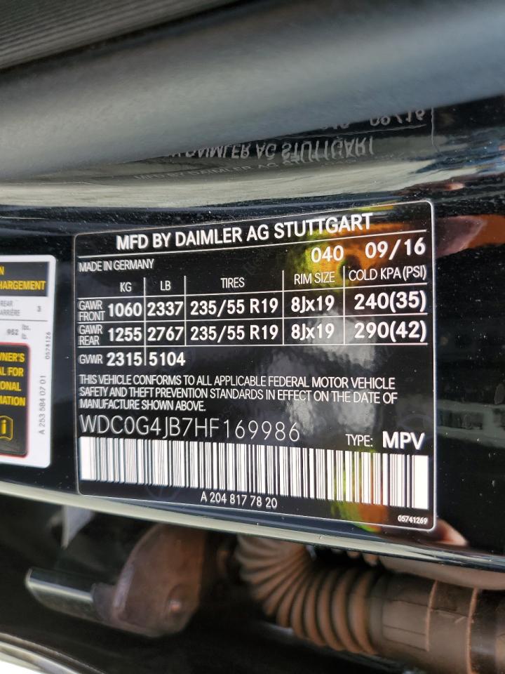 WDC0G4JB7HF169986 2017 Mercedes-Benz Glc 300