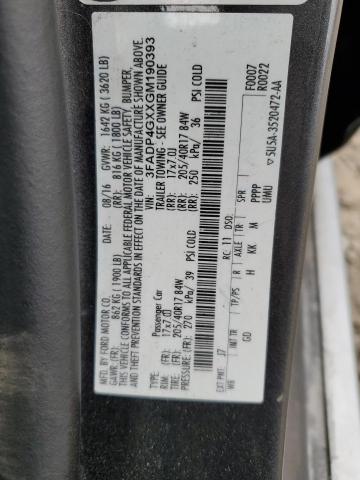 2016 FORD FIESTA ST - 3FADP4GXXGM190393