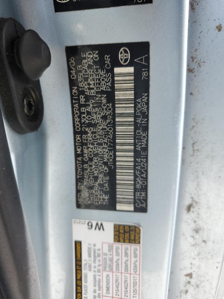 JTKDE177460139304 2006 Toyota Scion Tc