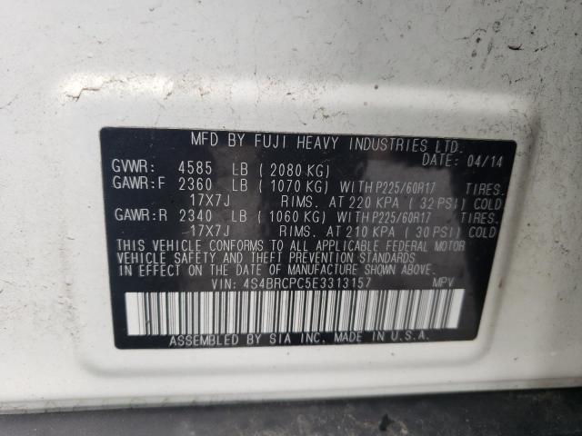 2014 Subaru Outback 2.5I Limited VIN: 4S4BRCPC5E3313157 Lot: 56899284